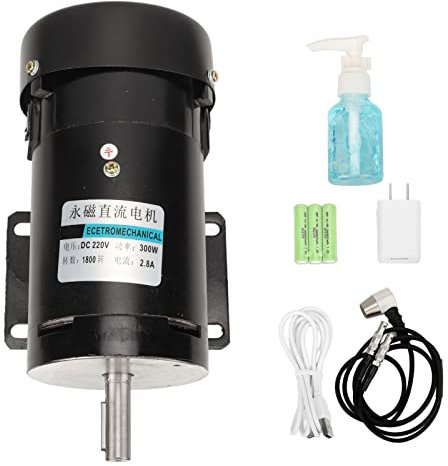 Magnete permanente del motore CC 1800 giri/min regolabile CW CCW reversibile DC 220V 300 W per trapano (Girare)