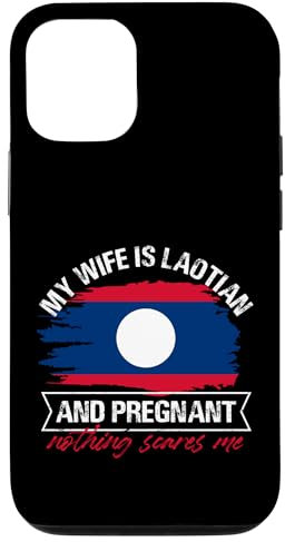 Design humour femme enceinte laotienne Coque pour iPhone 12/12 Pro