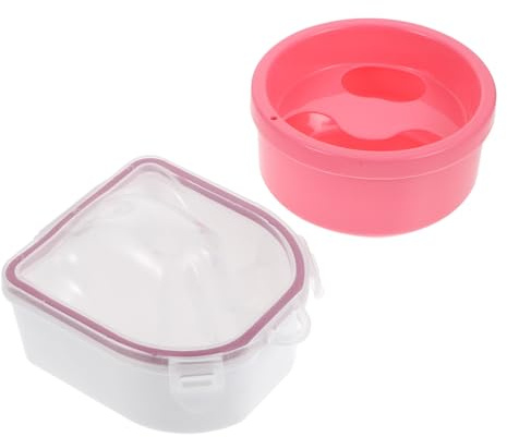 TOGEVAL 2 Stück Maniküreschalen aus Pp für Nagelkunst Accessoire Bruchfest und Komfortabel für Professionelles Handbad im Nagelstudio