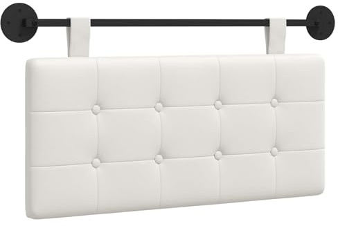 vidaXL Hängendes Kopfteil Kunstleder, Modernes rechteckiges Wandkopfteil, Flexible Rückenlehne, stylische Schlafzimmer-Deko, platzsparendes Design