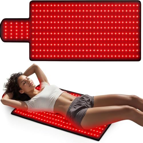 325 LEDs Infrared Therapy Pad, Red Light Heating Dual Wavelength 660+850NM Hot Compress Warm Waist Belt Protector