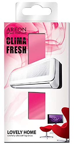 Areon Clima Fresh Ambientador Hermosa Casa Aire Acondicionado Rojo Original Hogar Salón Oficina Tienda Olor (Lovely Home Pack de 1)