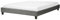 Polsterbett Grau Doppelbett mit Lattenrost 160 x 200 cm modernes Bettgestell
