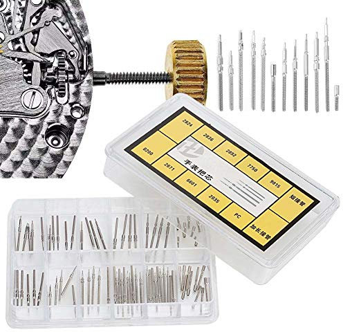 Uhrenreparatur-Werkzeugsatz Edelstahl-Federstangen Verbindungsstifte mit Entferner Reparaturwerkzeug für 2824 2836 Uhrwerk Armbanduhr Wickelschaftverlängerung