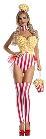 Party King Women's Popcorn Babe Fancy Dress Costume Medium