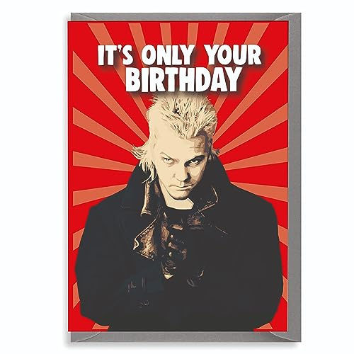 Funny Vampire Birthday Card For Him Her | Lost Boys Inspired, Retro 80s, Cult Film Humour, IN134