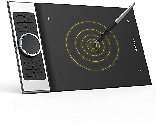 XP-PEN Deco Pro SW Grafiktablett, Bluetooth oder 2,4 Wireless Zeichentablett (9x5), Stift-Tablett mit 8192 Druckstufen/60° Neigung, zum Malen & Fotobearbeitung …