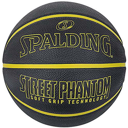 Spalding Basketball Street Phantom Black x Yellow No. 7 Basketball Basket