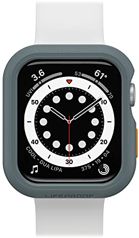 LifeProof Bumper für Apple Watch Series SE 2. Gen/SE 1. Gen/6/5/4 44mm, Stoßfeste, Sturzsichere, Schlanke Schutzhülle, Schützt Display und Kanten, Hellgrau