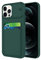 Wousunly Compatibile con Cover iPhone 12 Pro Max Silicone Antiurto TPU| Custodia iPhone 12 Pro Max con Porta Carte Sottile| iPhone 12 Pro Max Case con Protezione Fotocamera (verde scuro)