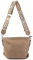 Damen Tasche Shopper Hobo-Bags Crossbody Schultertasche Umhängetasche Handtasche Gürteltasche Crossover Kunst-Leder Taupe