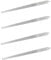 Lot de 4 limes à ongles en acier inoxydable avec 8 diamants 22,9 cm