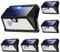 OUILA Solarlampen für Außen Wand【6 Stück】, 185 LED 3 Modi Solar Aussenleuchte mit Bewegungsmelder 2200mAh, IP65 Wasserdichte LED Solar Wandleuchte, Garten, Hof, Zaunbeleuchtung, Haustüren