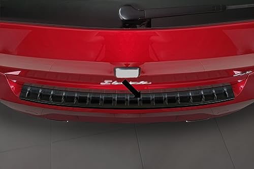 Ladekantenschutz Edelstahl schwarz Graphit kompatibel mit Seat Ibiza V 5-Türer 5. Generation Typ 6F Facelift ab Baujahr 04.2021-3245277