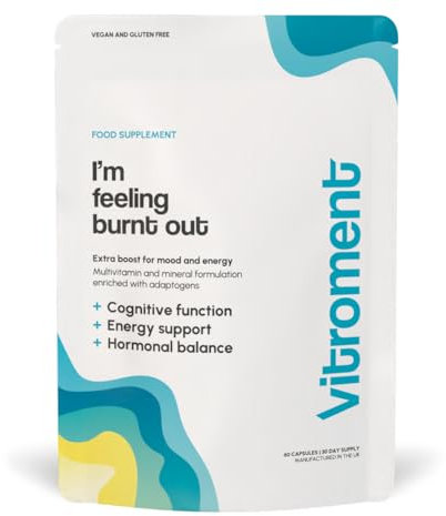 ADHD, Cognitive Support Multivitamin - Mood, Memory & Energy Boost - Manages Burn Out & Cortisol Levels - Nootropic - 2000mg Ashwagandha, Vitamin C & Magnesium | 60 Capsules, Made in The UK