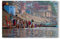 artboxONE Galerie-Print 30x20 cm Baden im Ganges hochwertiges Acrylglas auf Alu-Dibond von Die Welt Tanzt Farben
