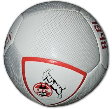 hummel 1. FC Köln Fan Aerofly Ball weiß Effzeh Fußball Trainingsball Fanartikel, Größe:5