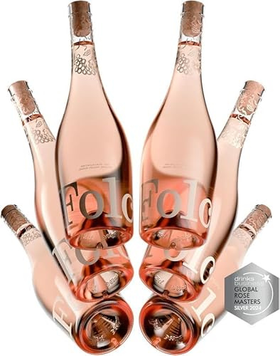 Folc English Rosé Wine Case - Elegant Pale Pink, Beautifully Refreshing with Wild Strawberry Flavours, Crisp and Dry, Gift for Any Occasion, Send to Good Folk, 750ml (6 x 75cl Bottles)