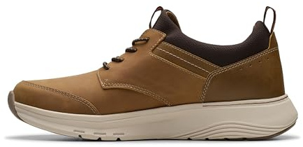 Clarks Motion Trek EZ Mens Dark Tan Lea, 7.5