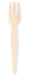 1000 Stück NATUREStar Bio Pommes-Pieker, Dreizack | Holz, FSC® 100%, braun, L: 85mm, Karton, Pommes-Pieker, Holzgabeln, Pommesgabel