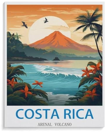 Puzzle 1000 Stück，Arenal von Costa Rica，Holz Kinderspielzeug Dekompression Spiel（75x50cm）-M48