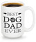 HSIRYAOHD Tasse mit Aufschrift Best Dog Dad Ever, Vatertagsgeschenk, Geschenk für Männer, Vatertagsgeschenk für Hundeliebhaber, Kaffeetasse für Männer, 325 ml