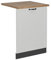 Vicco Panel Frontal del lavavajillas R-Line, Blanco casa de Campo, 60 cm, ET Roble