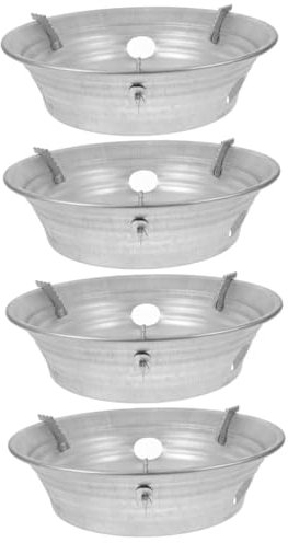 Kisangel Lot De 4 Tapis De Pare-Brise Hauts Pour Poêle À Frire Casserole Cuisinière Sans Wok Mijoteuse Ustensiles De Cuisson Bol Évier Extérieur Support De Casserole Wok Acier