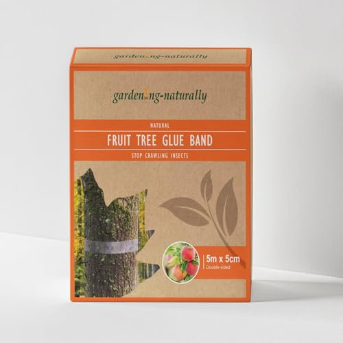 Gardening Naturally Fruit Tree Glue Bands 5m Pack - Non-Toxic Sticky Barrier for Pest Control, Safe for Wildlife