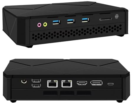 ROUAFWIT Win 11 Pro Mini PC Gaming Desktop Computer Ryzen 7 7840HS (8C/16T, up to 5.1GHz), DDR5 64GB RAM 2TB M.2 NVME SSD Micro Office PC, 4K Triple Display, Type-C, WiFi6 BT5.2