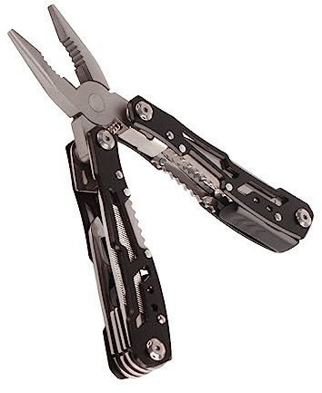 Zerodis Folding Tool Pliers, Stainless Steel, Easy Folding Design with Safety Lock, Versatile Tool for Outdoor, Convenient Nylon Bag for Camping, Fishing, Secure Locking Mechanism