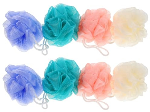 TOYZFRIENDY 8 Stück Teiliges Loofah Duschschwamm Weicher Hautfreundlicher Badeschwamm mit Reichem Schaum Langlebiger Körper peeling schwamm für Männer und Frauen Sanfte Reinigung für Tägliche