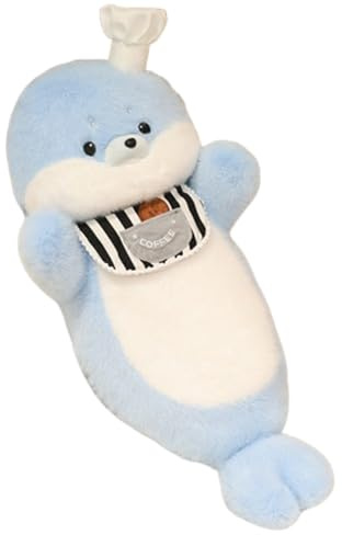 Xiyocadt Robbe Kuscheltier, Kuscheltier, Robben Kissen PlüSchtier Deko, Weich Stofftier Spielzeug Puppe, Niedliche Cartoon Robbe Kissen, Geschenk FüR Kinder Jungen Und MäDchen (70cm,chushi)