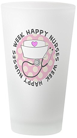 CafePress Happy Nurses Week 3 Pint Glass, 16 oz. Drinking Glass