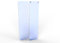 Door Push Finger Plate Protector Acrylic Panel with Screw Holes (300x75mm, Translucent Light Blue)