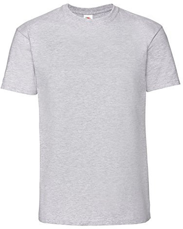 Fruit of the Loom Mens Ringspun Premium Tshirt (4XL UK) (Heather Grey)