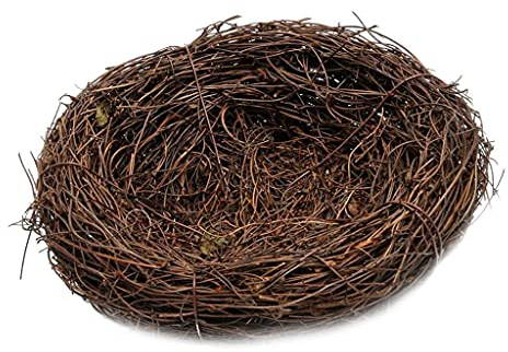 Blesiya Nest Rattannest Osternest Osterdeko Tischdeko Ostern, 6cm