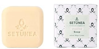 Setunea Organic Olive Oil Unscented Soap Bar 2 x 100g