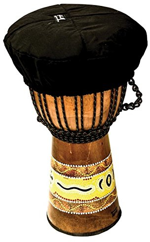 Fellschutz Baumwolle in Schwarz 30-33 cm für Djembe und Trommeln Drumskin Fellschoner