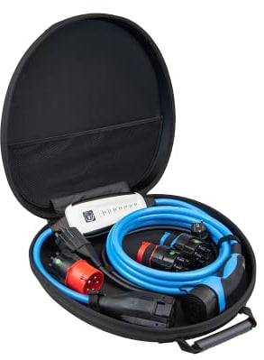 NRGkick 32A 7.5m Set Optimal / mobile Wallbox ohne Installation / Ladegerät für Elektrofahrzeuge / inkl. 32A 5Pol, 16A 5Pol, 16A 3Pol, Typ E+F “Schuko” 13A (EU) und Transporttasche