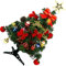 longyisound Künstlicher Weihnachtsbaum 60cm Deko Christbaum Tannenbaum, grün Geschmückter Weihnachtsbaum mit Schleifen Christbaumkugeln