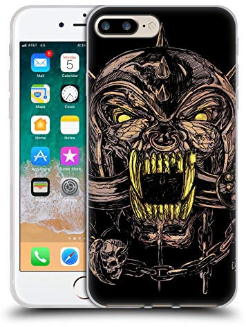 Head Case Designs Offiziell Offizielle Motorhead Snaggle Zahn Grafiken Soft Gel Handyhülle Hülle kompatibel mit Apple iPhone 7 Plus/iPhone 8 Plus