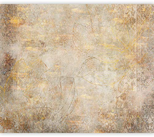 murando - Fototapete Selbstklebend Abstrakt 343x256 cm - Foto Tapete Tapetenfolie Möbelfolie Wandverkleidung Wandtapete Motivtapeten Wohnzimmer Schlafzimmer 3d Modern - Blumen Ornament b-A-0808-a-a