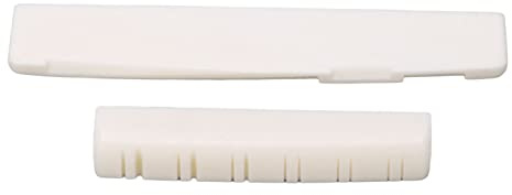 Gitarrensattel, Akustikgitarrensteg Ox Bone Slotted Bridge Sattelersatz für 12-saitige Akustikgitarren
