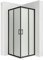 Cabine de douche portes coulissantes 85x85 cm - Hauteur 180 cm verre opaque