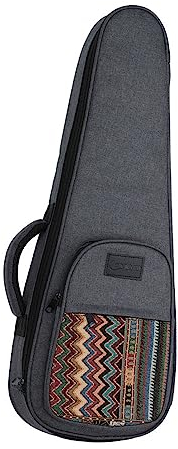 Surwin Ukulelentasche 21 '' 23 '' 26'' Ukulele Case Bag für Sopran Konzert Tenor, Tragbare Ukulelen Tasche Rucksack Aufbewahrung Soft Case Verstellbarem Schultergurt (Böhmen,21 Zoll)