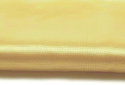 Satin Stoff Meterware am Stück - 150 cm Breite - Hellgold