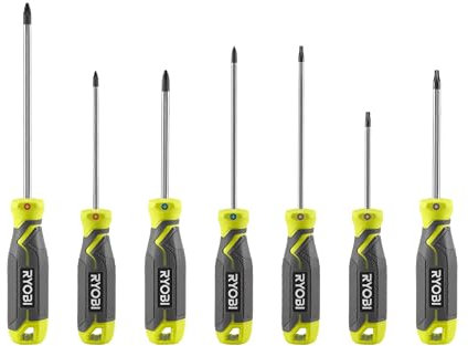 Ryobi RHSDS7PC Magnetic Screwdriver Set (7 Pieces)
