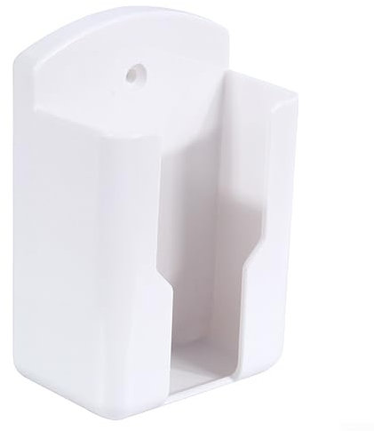 Air Conditioner Remote Control Holder, Universal White Wall Mounted Remote Control Holder Remote Control Box Storage Organizer(Small)
