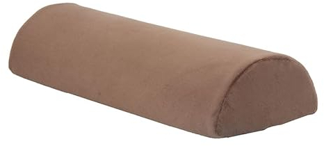 Mud Defeater Motor Halbrolle Nackenkissen 46-18-9 – Kniekissen und Nackenrolle, Flexibler Visco-Schaumstoff, Kissen mit Bezug aus Mikrofaser und waschbar, Mocca, L 46 x B 18 x H 9 cm